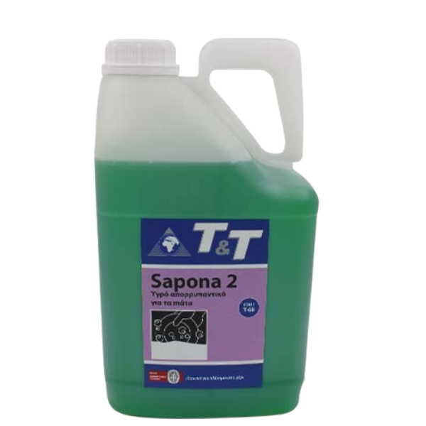 Συμπυκνωμένο Υγρό Καθαριστικό Πιάτων - Τ&Τ Sapona 2 5Lt