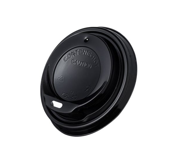 Καπάκι PP Πιπίλα 80mm Mαύρη 100τεμ.