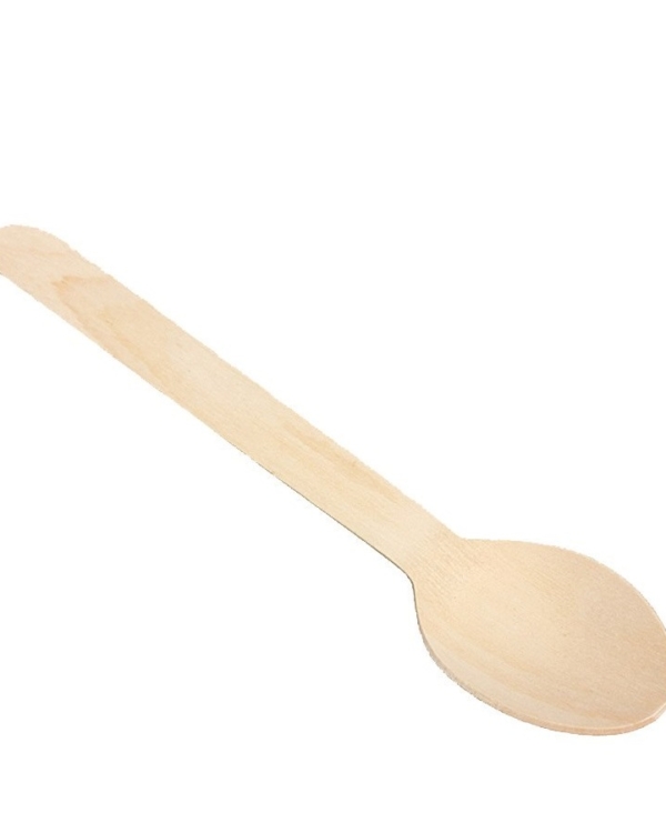 Ξύλινο κουτάλι 16cm 1/1 συσκευασμένο 50τεμ.