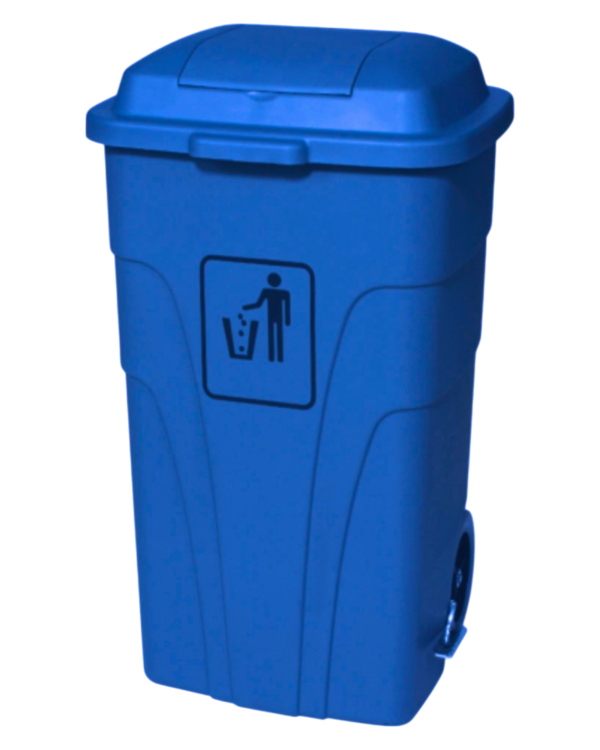Πλαστικός κάδος 120Ltr με διπλό καπάκι