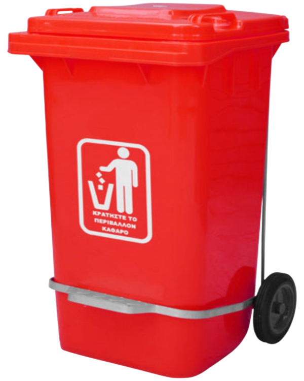 Πλαστικός κάδος 360Ltr με πεντάλ