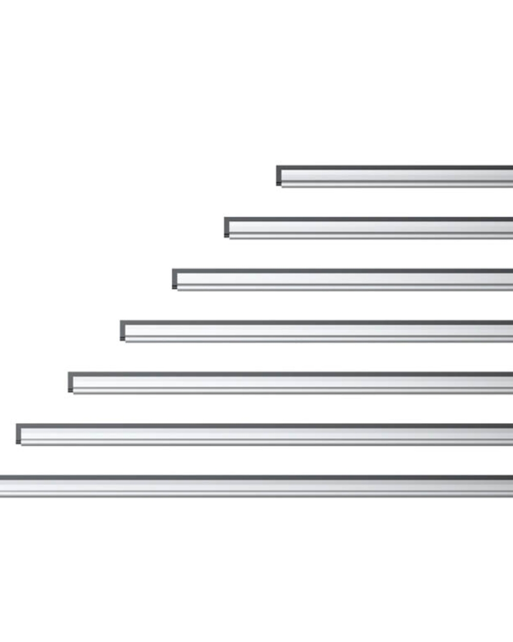 Ράγα τζαμιών inox με λάστιχο 55cm