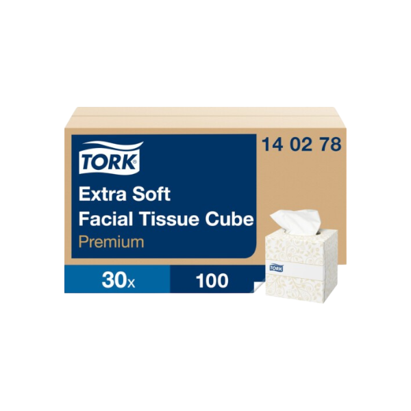 Tork® Extra Soft χαρτομάντιλα σε κύβο 2φυλλα