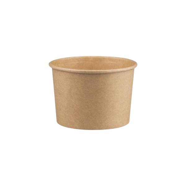 Σκεύος κραφτ σκαφάκι 16oz στρογγυλό για σούπα