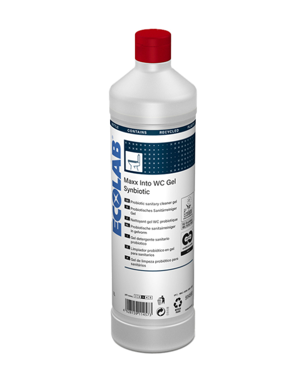 ECOLAB Maxx into WC Gel Symbiotic 1Lt Καθαριστικό Τζελ
